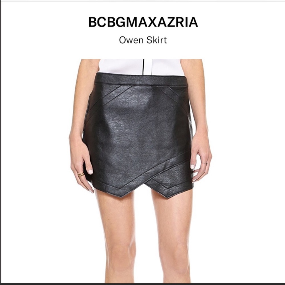 BCBG Owen Black Envelope Skirt - Picture 3 of 4
